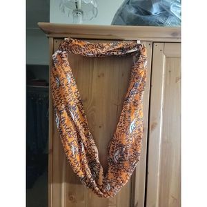 NFL Denver Broncos Football Infinity Scarf Orange Mascot Sports Apparel Logo